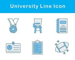 Universidad vector icono conjunto