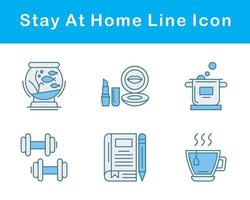 Stay At Home Vector Icon Set