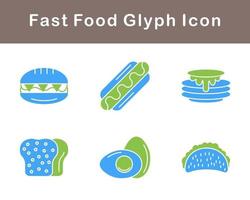 Fast Food Vector Icon Set