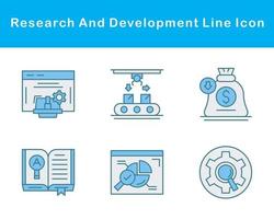 Research And Development Vector Icon Set