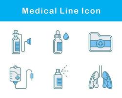 médico vector icono conjunto