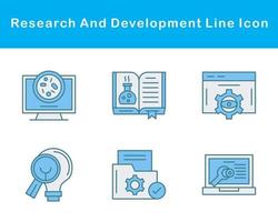 Research And Development Vector Icon Set