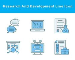 Research And Development Vector Icon Set