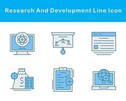 Research And Development Vector Icon Set