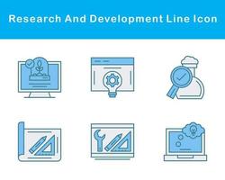 Research And Development Vector Icon Set