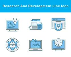 Research And Development Vector Icon Set