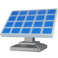 3d icoon illustratie zonne- paneel png