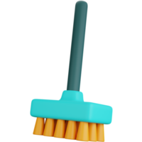 3d icono ilustración Escoba limpieza herramienta png