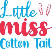 Little Mister Cotton Tail vector