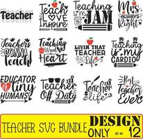 Teacher SVG Bundle vector