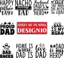 Father's Day SVG Bundle vector