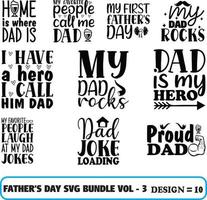 father's Day SVG Bundle Vol - 3 vector