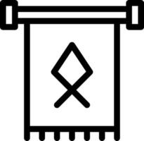 Ilustración vectorial vikinga sobre un fondo. Símbolos de calidad premium. Iconos vectoriales para concepto y diseño gráfico. vector