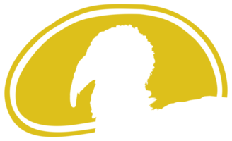 dinde tête silhouette dans le Viande forme pour logo, étiquette, marquer, étiqueter, pictogramme ou graphique conception élément. le dinde est une grand oiseau dans le genre méléagris. format png