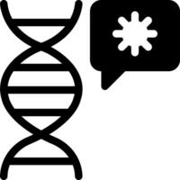 DNA vector illustration on a background.Premium quality symbols.vector icons for concept and graphic design.