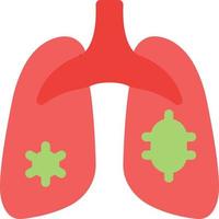 ilustración vectorial de pulmones en un fondo. símbolos de calidad premium. iconos vectoriales para concepto y diseño gráfico. vector