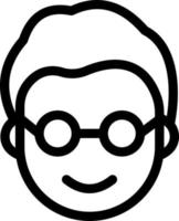 glasses person vector illustration on a background.Premium quality symbols.vector icons for concept and graphic design.