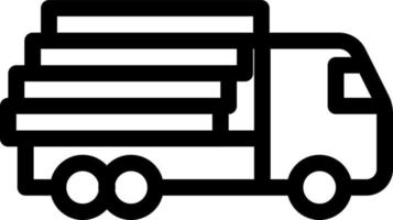 wood truck vector illustration on a background.Premium quality symbols.vector icons for concept and graphic design.