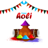 Happy holi indian festival  illustration png