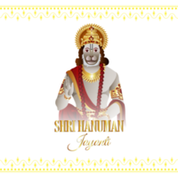 Illustration of hanuman jayanti background png