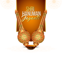 Realistic  gadda for hanuman jayanti background png