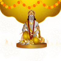 Illustration of hanuman jayanti background png