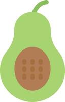 ilustración de vector de aguacate en un fondo. símbolos de calidad premium. iconos vectoriales para concepto y diseño gráfico.