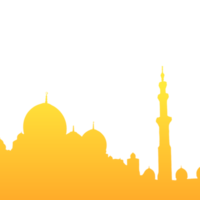 Mosque Silhouette For Ramadhan and islamic design styles png