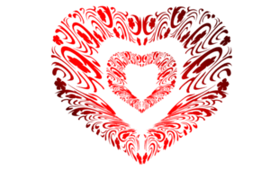 pattern symbol of heart and love icon png