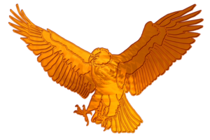 Symbol Adler fliegend bereit zu jagen png