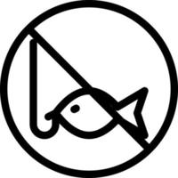 no fishing vector illustration on a background.Premium quality symbols.vector icons for concept and graphic design.