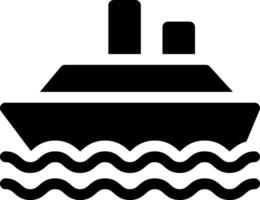 ilustración de vector de barco en un fondo. símbolos de calidad premium. iconos vectoriales para concepto y diseño gráfico.