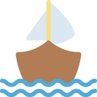 ilustración de vector de barco en un fondo. símbolos de calidad premium. iconos vectoriales para concepto y diseño gráfico.