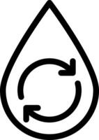 water recycle vector illustration on a background.Premium quality symbols.vector icons for concept and graphic design.