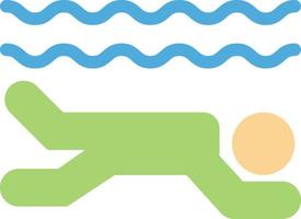 ilustración vectorial de natación en un fondo. símbolos de calidad premium. iconos vectoriales para concepto y diseño gráfico. vector