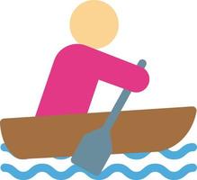 paddling vector illustration on a background.Premium quality symbols.vector icons for concept and graphic design.