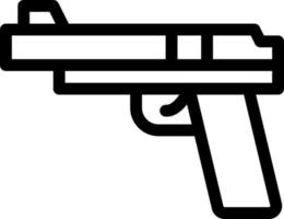 pistol vector illustration on a background.Premium quality symbols.vector icons for concept and graphic design.