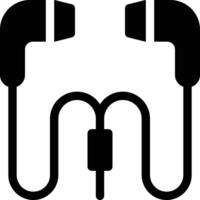 Ilustración de vector de auriculares en un fondo. Símbolos de calidad premium. Iconos vectoriales para concepto y diseño gráfico.