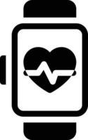 Ilustración de vector de latido del corazón en un fondo. Símbolos de calidad premium. Iconos vectoriales para concepto y diseño gráfico.