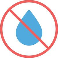 no water vector illustration on a background.Premium quality symbols.vector icons for concept and graphic design.