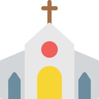 ilustración de vector de iglesia en un fondo. símbolos de calidad premium. iconos vectoriales para concepto y diseño gráfico.