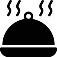 ilustración de vector de plato caliente en un fondo. símbolos de calidad premium. iconos vectoriales para concepto y diseño gráfico.