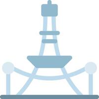 ilustración de vector de torre eiffel en un fondo. símbolos de calidad premium. iconos vectoriales para concepto y diseño gráfico.