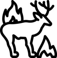 reindeer vector illustration on a background.Premium quality symbols.vector icons for concept and graphic design.