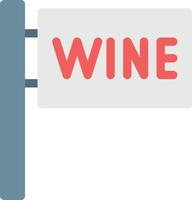 ilustración de vector de vino en un fondo. símbolos de calidad premium. iconos vectoriales para concepto y diseño gráfico.