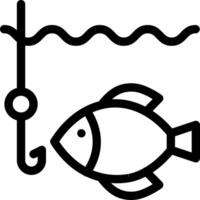 ilustración vectorial de pesca en un fondo. símbolos de calidad premium. iconos vectoriales para concepto y diseño gráfico. vector