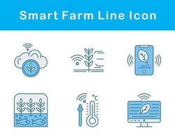 Smart Farm Vector Icon Set