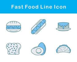 Fast Food Vector Icon Set