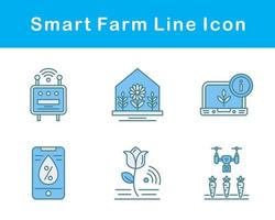 Smart Farm Vector Icon Set