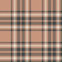 Plaid seamless pattern. Check fabric texture. Vector textile print.